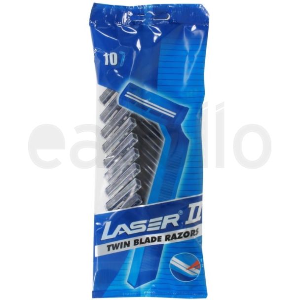 Wholesale Laser II Disposable Twin Blade Razors (10pcs)