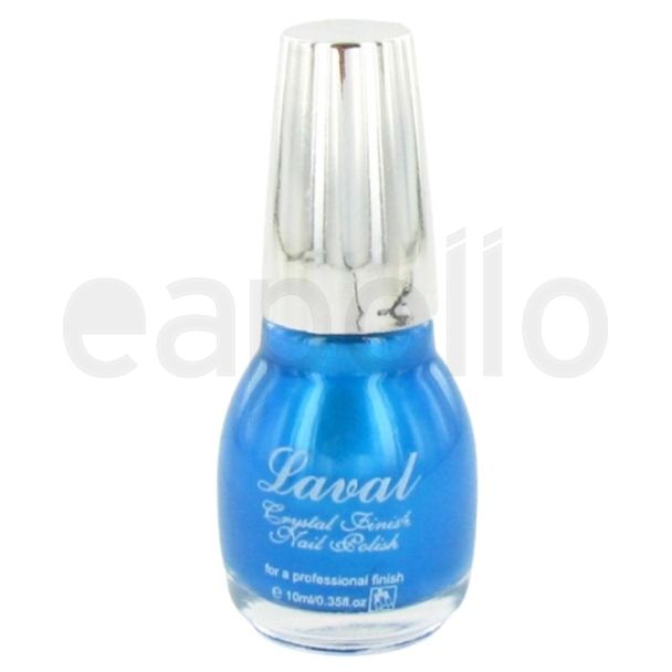 Wholesale Laval Crystal Finish Nail Polish - Sky Blue
