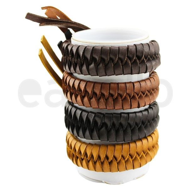 Wholesale Leather Bracelet - Assorted (6 Pieces)
