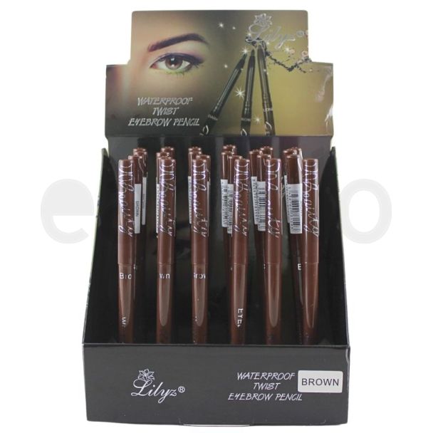 Wholesale Lilyz Waterproof Twist Eyebrow Pencil - Brown
