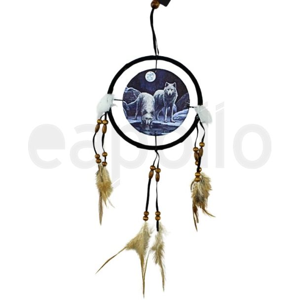 Wholesale Lisa Parker Warriors of Winter Wolf Dreamcatcher 16cm