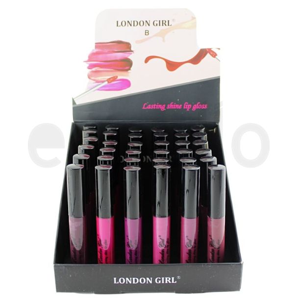 Wholesale London Girl Long Lasting Shine Lip Gloss - Assorted Shades (B)