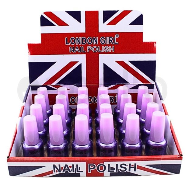 Wholesale London Girl Nail Polish Lilac Tray