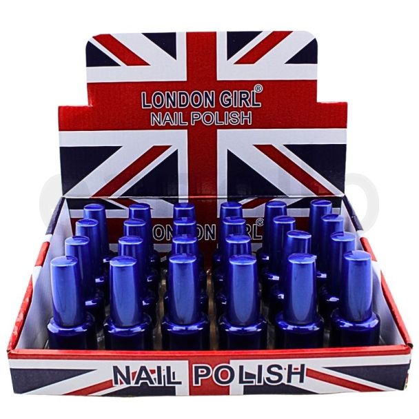 Wholesale London Girl Nail Polish Navy Blue Tray