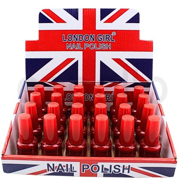 Wholesale London Girl Nail Polish Red Tray