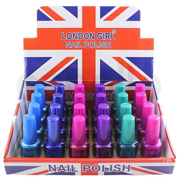 Wholesale London Girl Nail Polish (Tray 06) - Assorted Colours 