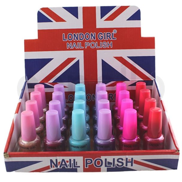 Wholesale London Girl Nail Polish (Tray 13) - Assorted Colours 