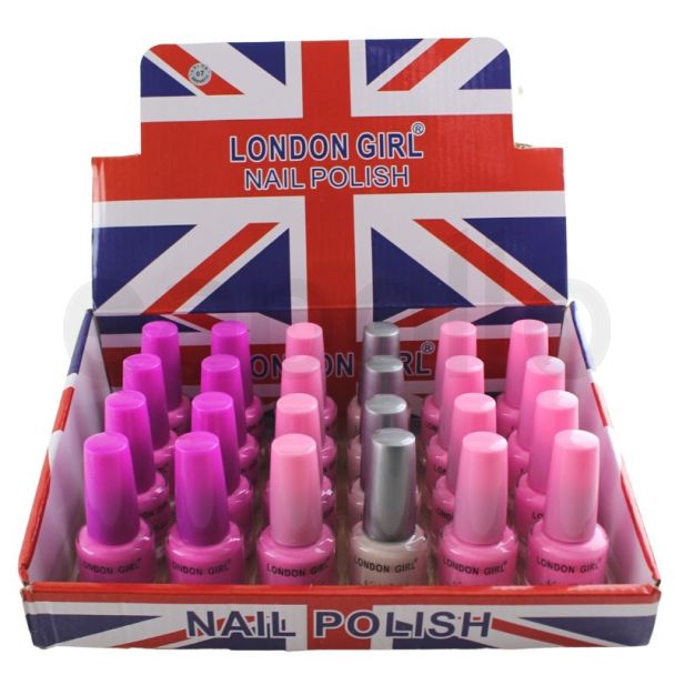 Wholesale London Girl Nail Polish (Tray 7) - Assorted Colours 