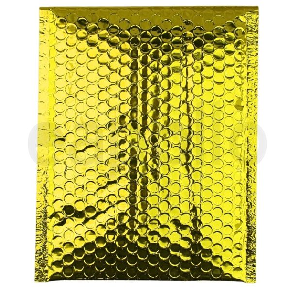 Metallic Gold Padded Mailing Bags - Peel & Seal Jiffy Bags -180mm x 260mm