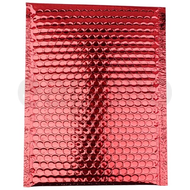 Metallic Red Padded Mailing Bags - Peel & Seal Jiffy Bags - 260mm x 180mm