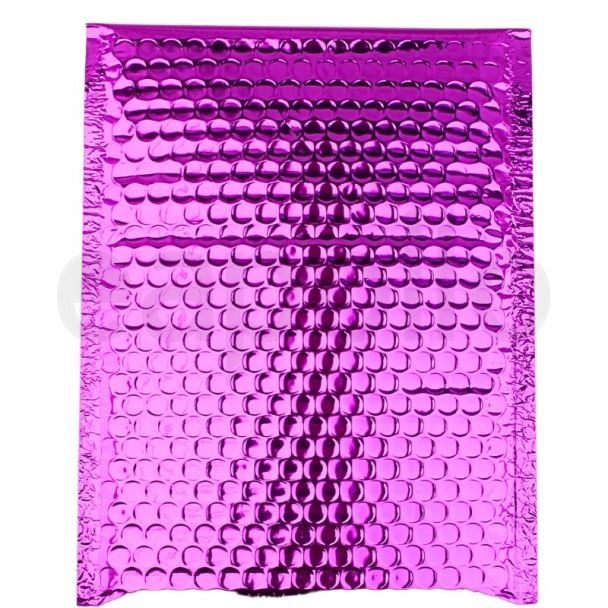 Metallic Pink Padded Mailing Bags - Peel & Seal Jiffy Bags - 260mm x 180mm