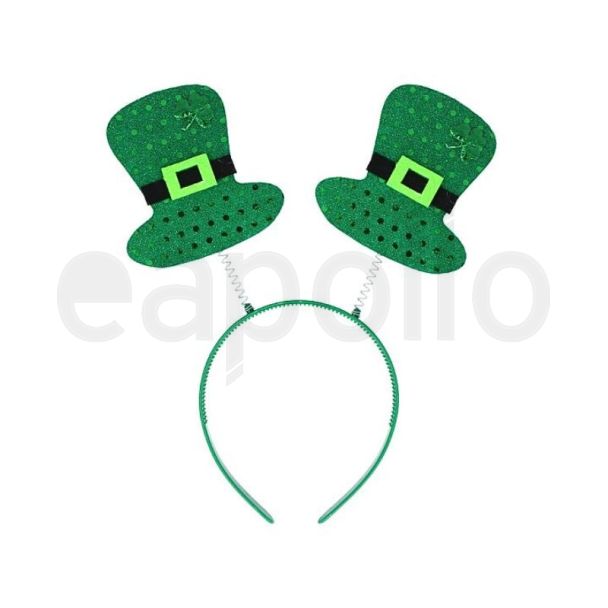 Wholesale Mini Irish Hats with Shamrocks Head Boppers
