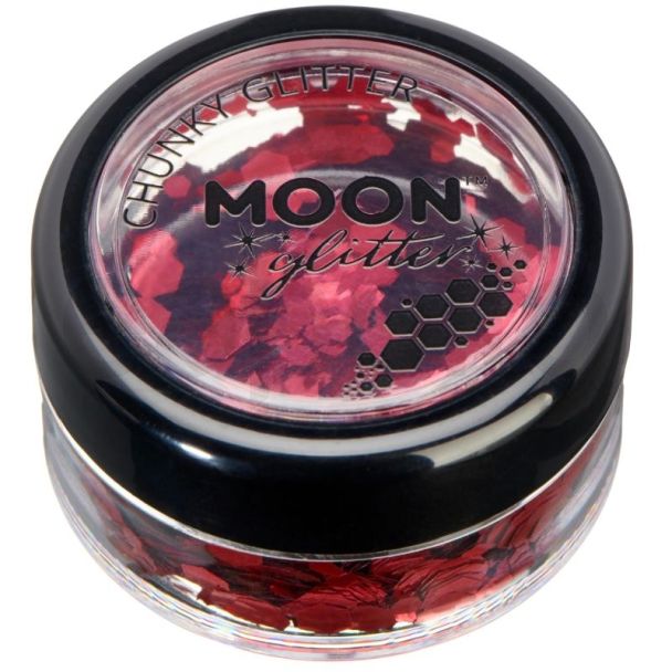 Wholesale Moon Classic Chunky Glitter - Red 