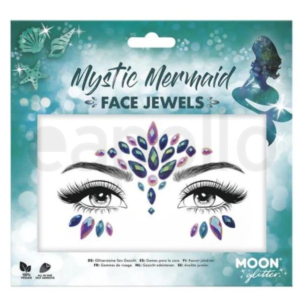 Wholesale Moon Glitter Face Jewels - Mystic Mermaid 