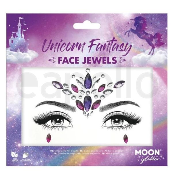 Wholesale Moon Glitter Face Jewels - Unicorn Fantasy 