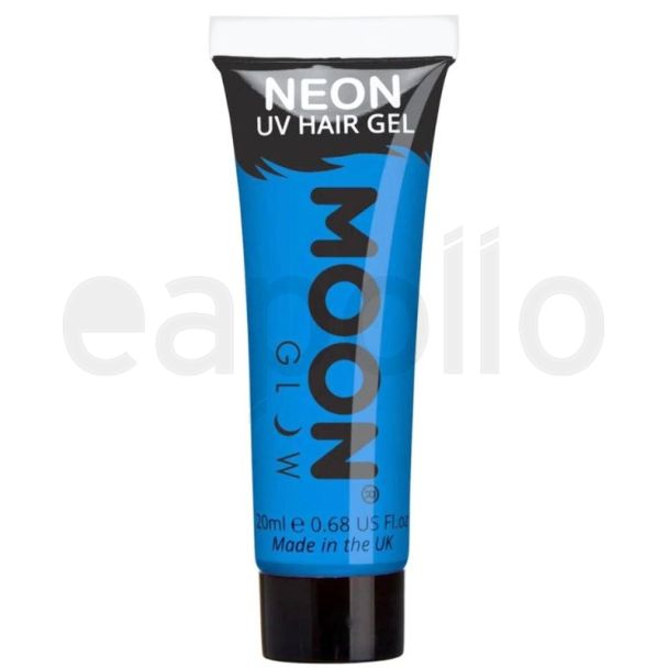 Wholesale Moon Glow Neon UV Hair Gel - Intense Blue 