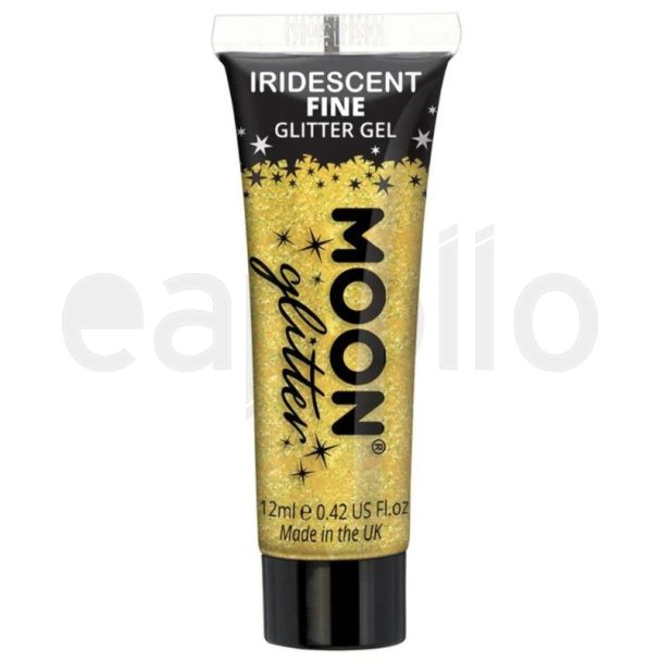 Wholesale Moon Iridescent Fine Glitter Gel - Yellow 