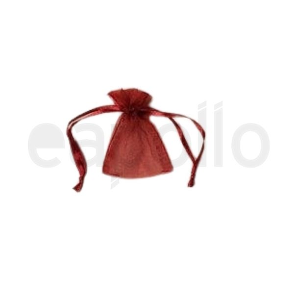 Wholesale Organza Gift Bag -Burgundy(7x5cm)