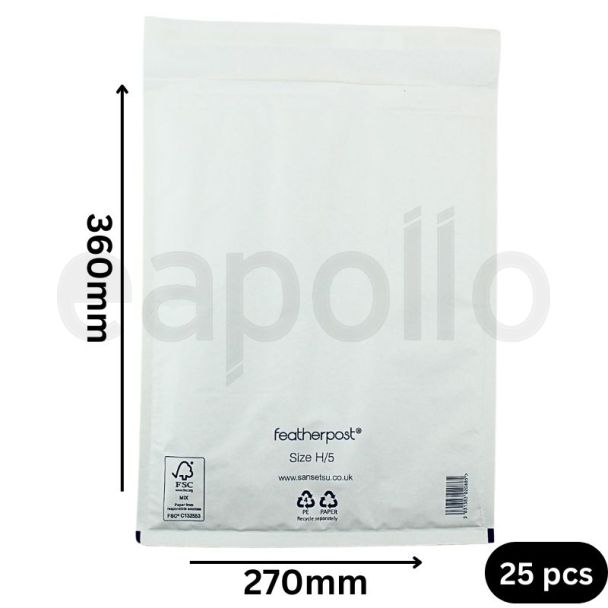Wholesale Peel & Seal White Featherpost Padded Envelopes