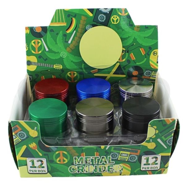 Wholesale Plain Magnetic 4-Part Metal Handmuller - Assorted Colours 