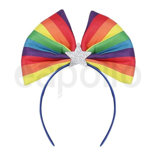 Wholesale Rainbow Flag Bow Headband