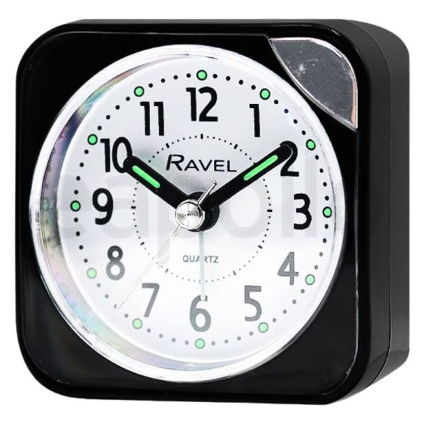 Wholesale Ravel Quartz Alarm Clock - Black