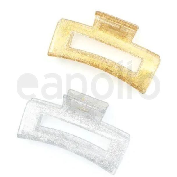 Wholesale Glitter Open Rectangular Clamp 8cm