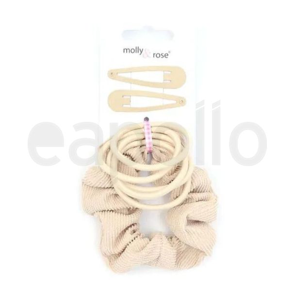 8pcs Scrunchie, Sleepies & Hair Elastics Set - Assorted