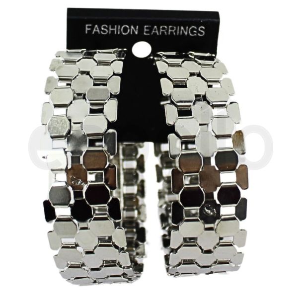 Wholesale Silver Fashion Hoop Earrings 22mm