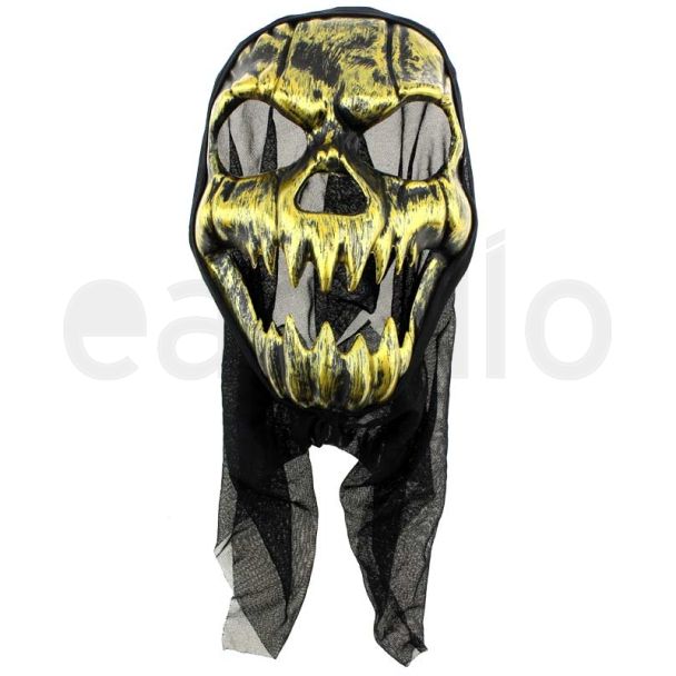 Skull Face Mask - Gold