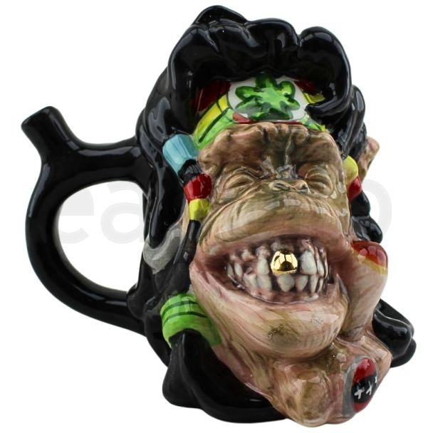 Wholesale Rasta Chimp Pipe Mug