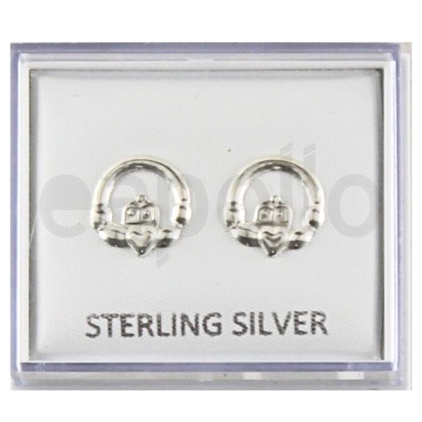 Wholesale Sterling Silver Claddagh Design Stud 