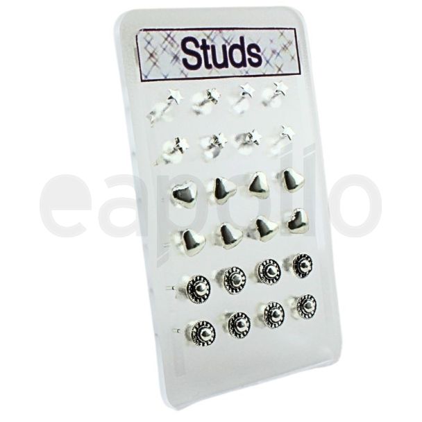 Wholesale Sterling Silver Ear Studs -  Assorted Design