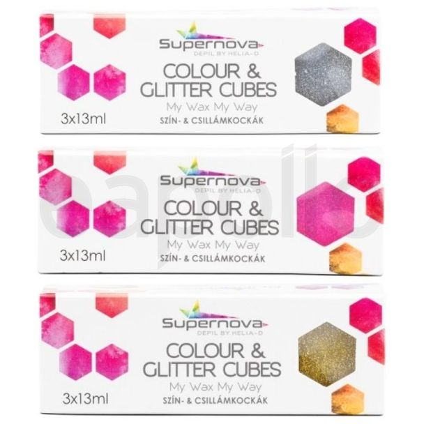 Wholesale Supernova Colour & Glitter Cubes - Glitter Assortment 