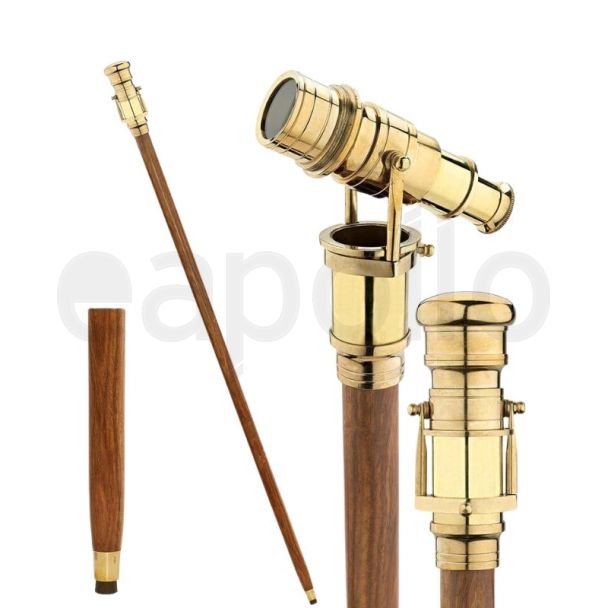 Wholesale Telescope Wooden Walking Stick