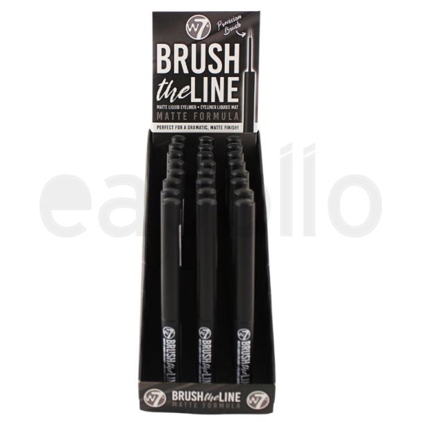 Wholesale W7 Brush The Line Matte Liquid Eyeliner 