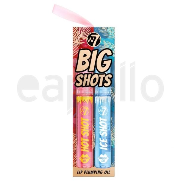 Wholesale W7 Big Shots Lip Plumping Oil 2pcs Gift Set 