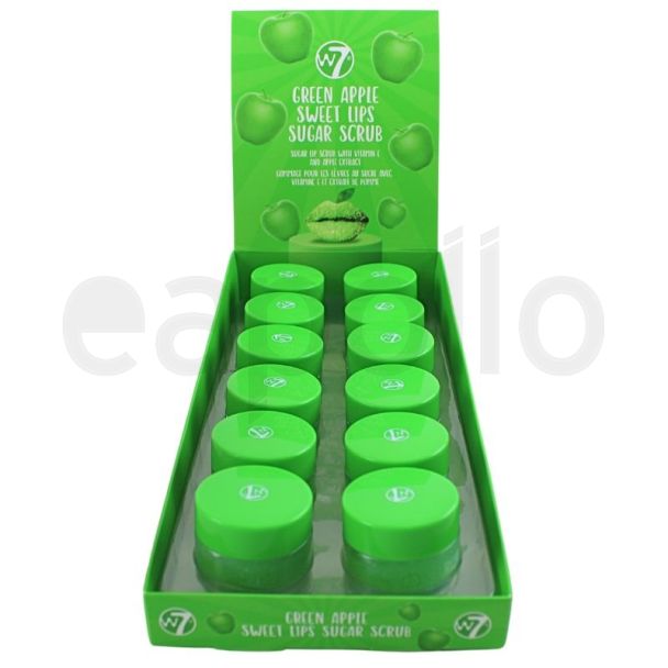 Wholesale W7 Green Apple Sweet Lips Sugar Scrub 
