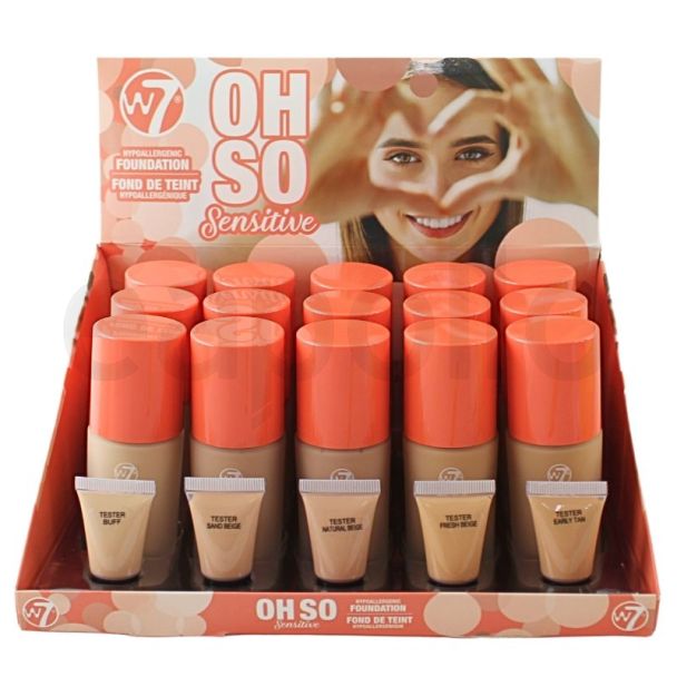 Wholesale W7 Oh So Sensitive Foundation - Assorted 