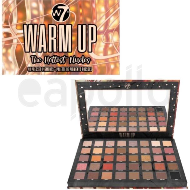 W7 Warm Up The Hottest Nudes Pressed Pigment Palette