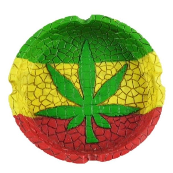 Wholesale Wise Skies Rasta Leaf Ashtray