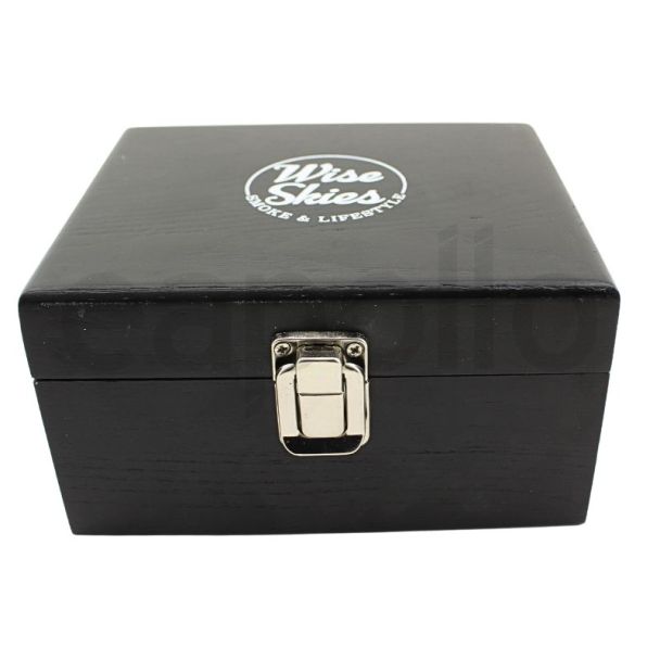 Wholesale Wise Skies Wooden Mini Box - Black