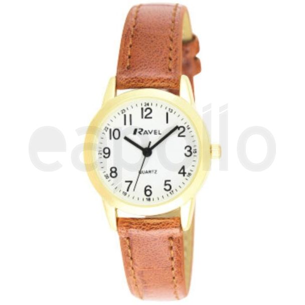 Wholesale Women's Classic Arabic Strap Watch - Brown / Gold