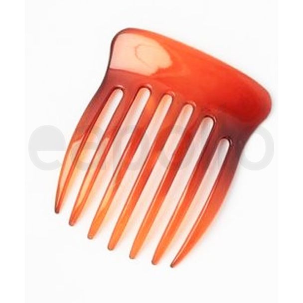 Wide Toothed Plastic Side Comb - Tort (7cm) 