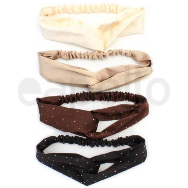Diamante Bandeau With Front Link Design -Assorted Colours (23cm)
