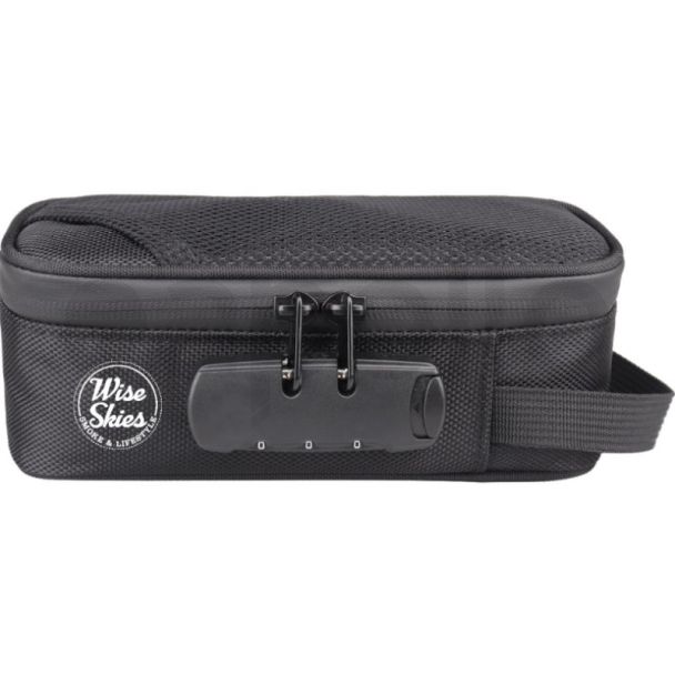 Wise Skies Lock Smell Proof Case- Black
