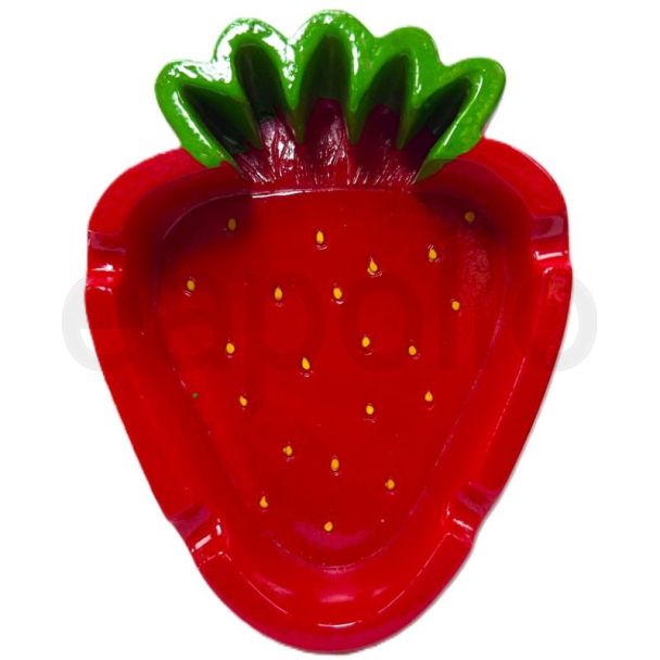 Wise Skies Strawberry Ashtray- Red/Green (12x9cm)