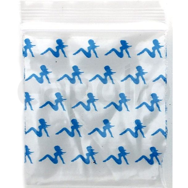 Wholesale Grip Seal Printed Bags - Woman (50mmx50mm)