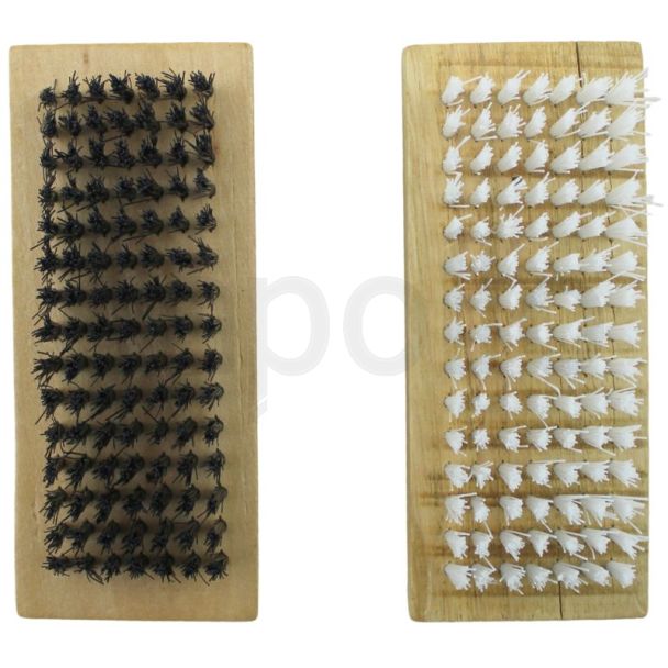 Wooden Shoe Brush Set 10cm – Pack of 2