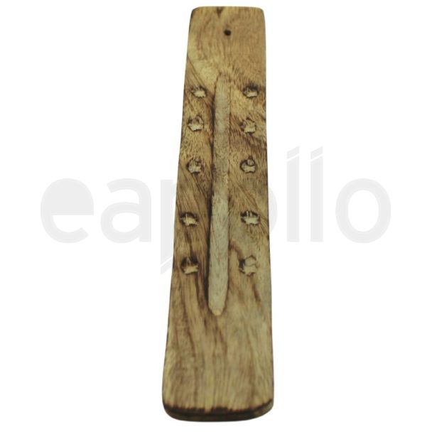 Wooden Incense Holder with Star Design - 26cm
